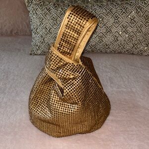 Elegant Gold Crystal Bag NWOT